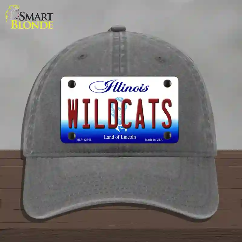 Wildcats Novelty License Plate Hat Unconstructed Cotton / Charcoal