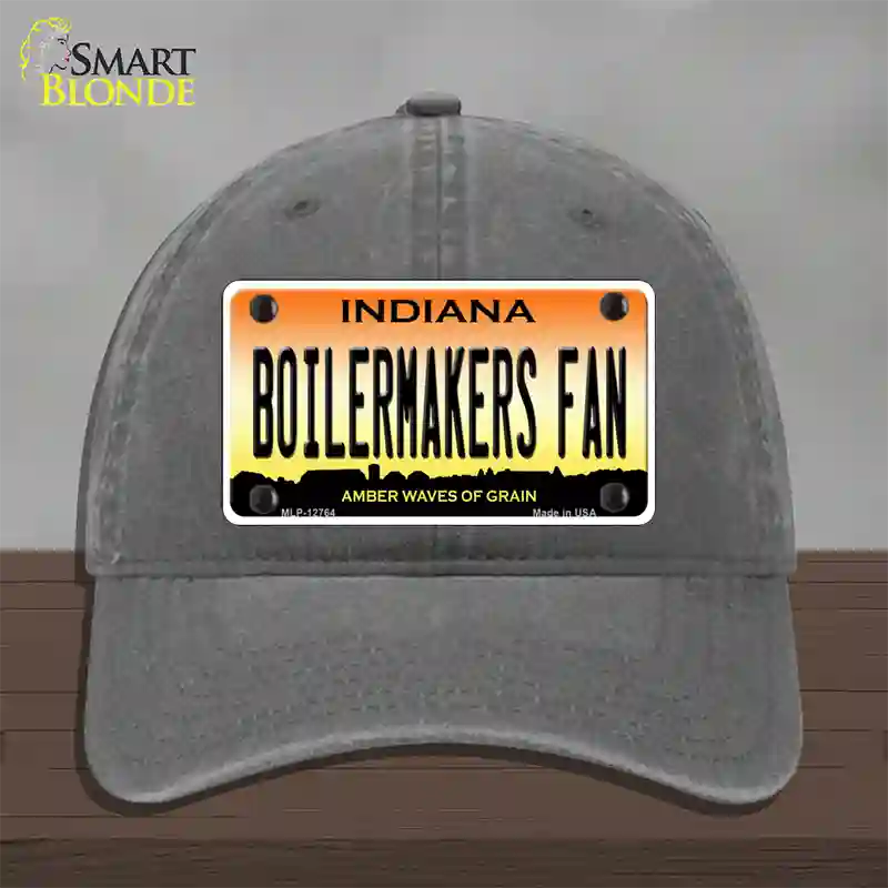 Boilermakers Fan Novelty License Plate Hat Tag Unconstructed Cotton / Charcoal