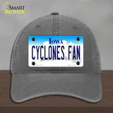 Cyclones Fan Novelty License Plate Hat Tag Unconstructed Cotton / Charcoal