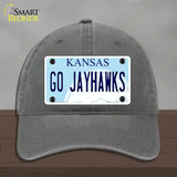 Go Jayhawks Novelty License Plate Hat Tag Unconstructed Cotton / Charcoal