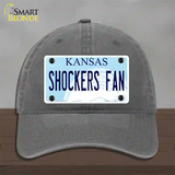 Shockers Fan Novelty License Plate Hat Tag Unconstructed Cotton / Charcoal