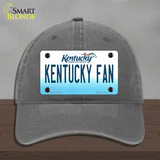 Kentucky Fan Novelty License Plate Hat Tag Unconstructed Cotton / Charcoal