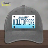 Hilltoppers Novelty License Plate Hat Tag Unconstructed Cotton / Charcoal