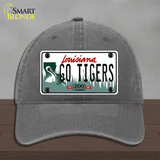 Louisiana Go Tigers Novelty License Plate Hat Tag Unconstructed Cotton / Charcoal