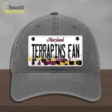 Terrapins Fan Novelty License Plate Hat Tag Unconstructed Cotton / Charcoal