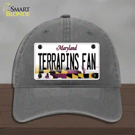 Terrapins Fan Novelty License Plate Hat Tag Unconstructed Cotton / Charcoal