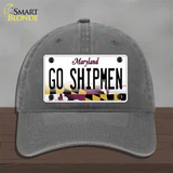 Go Shipmen Novelty License Plate Hat Tag Unconstructed Cotton / Charcoal