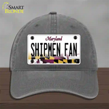 Shipmen Fan Novelty License Plate Hat Tag Unconstructed Cotton / Charcoal