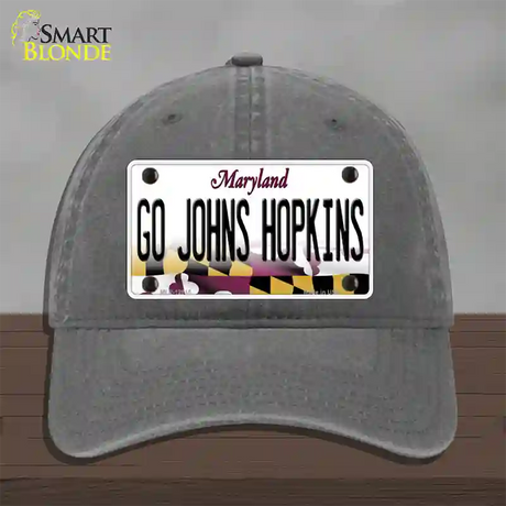 Go Johns Hopkins Novelty License Plate Hat Unconstructed Cotton / Charcoal