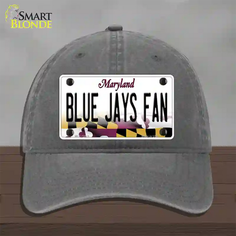 Blue Jays Fan Novelty License Plate Hat Unconstructed Cotton / Charcoal