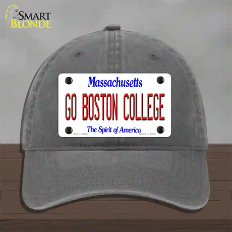 Go Boston College Novelty License Plate Hat Unconstructed Cotton / Charcoal