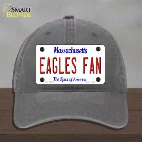 Eagles Fan Novelty License Plate Hat Unconstructed Cotton / Charcoal