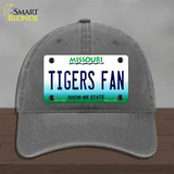 Tigers Fan Missouri Novelty License Plate Hat Unconstructed Cotton / Charcoal