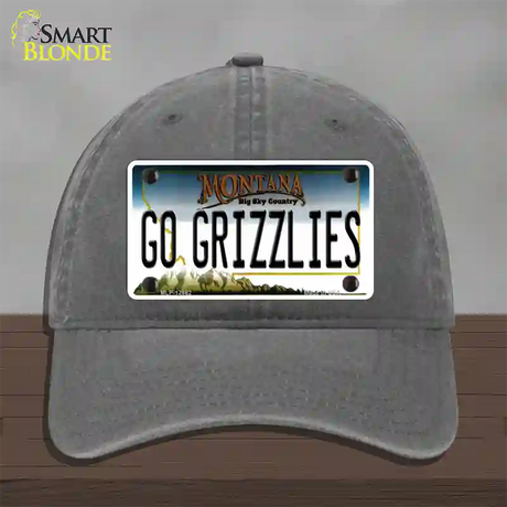 Go Grizzlies Novelty License Plate Hat Unconstructed Cotton / Charcoal