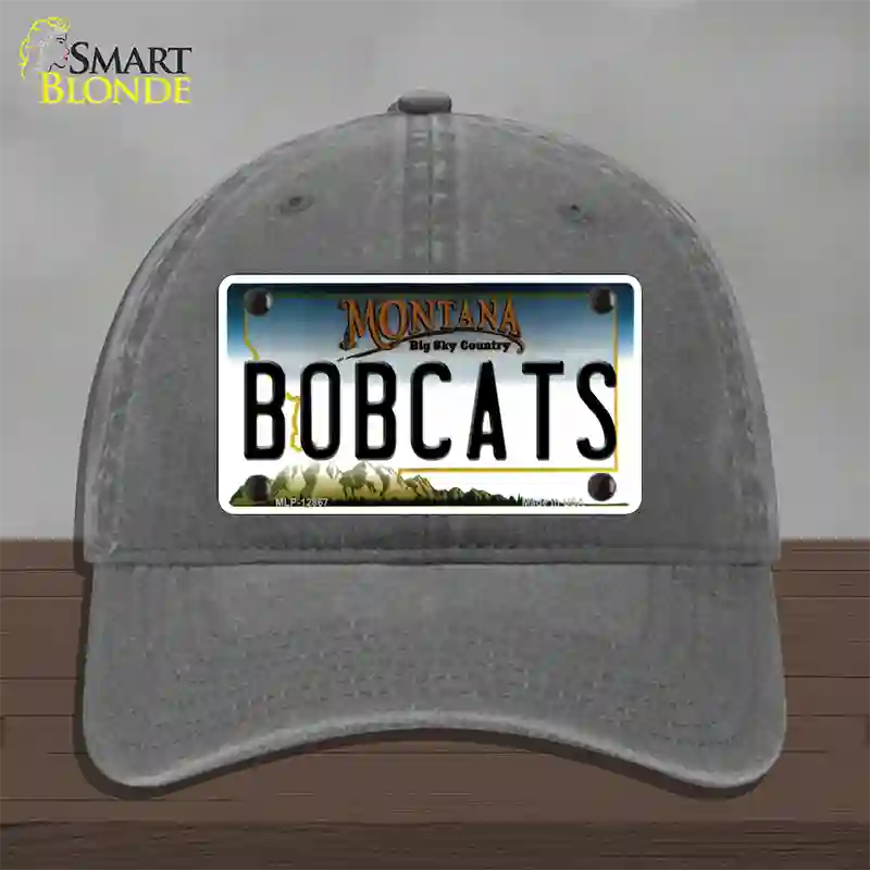 Bobcats Novelty License Plate Hat Unconstructed Cotton / Charcoal