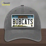 Bobcats Novelty License Plate Hat Unconstructed Cotton / Charcoal