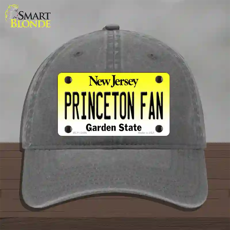 Princeton Fan Novelty License Plate Hat Unconstructed Cotton / Charcoal