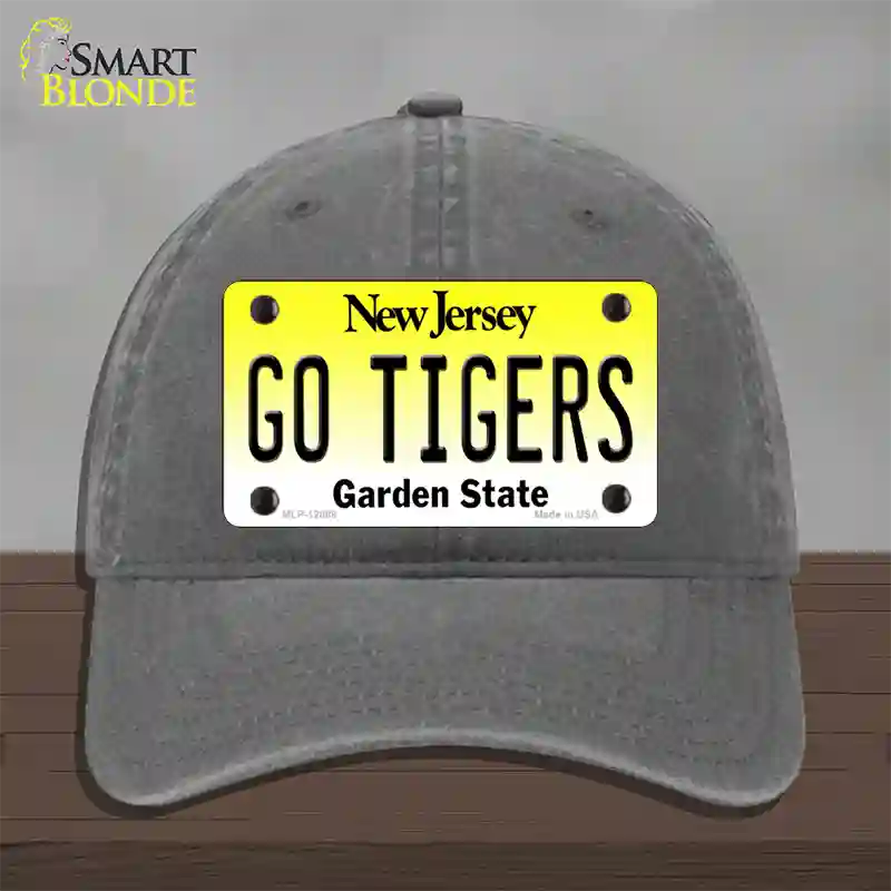 New Jersey Go Tigers Novelty License Plate Hat Unconstructed Cotton / Charcoal