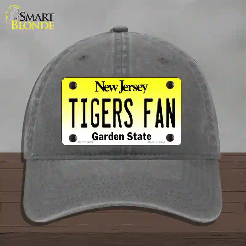 Tigers Fan New Jersey Novelty License Plate Hat Unconstructed Cotton / Charcoal