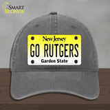 Go Rutgers Novelty License Plate Hat Unconstructed Cotton / Charcoal