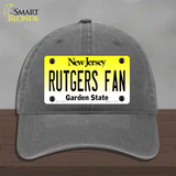 Rutgers Fan Novelty License Plate Hat Unconstructed Cotton / Charcoal