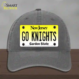 Go Knights New Jersey Novelty License Plate Hat Unconstructed Cotton / Charcoal