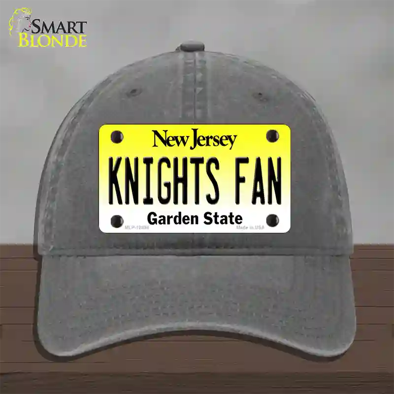 Knights Fan New Jersey Novelty License Plate Hat Unconstructed Cotton / Charcoal