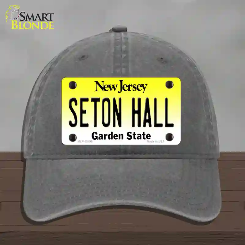 Seton Hall Novelty License Plate Hat Unconstructed Cotton / Charcoal