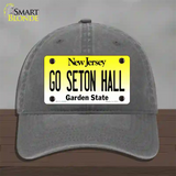 Go Seton Hall Novelty License Plate Hat Unconstructed Cotton / Charcoal