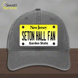 Seton Hall Fan Novelty License Plate Hat Unconstructed Cotton / Charcoal