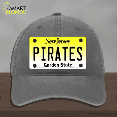 Pirates Novelty License Plate Hat Unconstructed Cotton / Charcoal