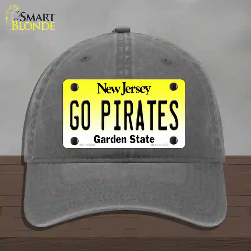 Go Pirates Novelty License Plate Hat Unconstructed Cotton / Charcoal