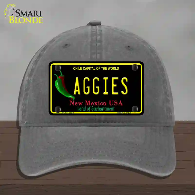 Aggies Novelty License Plate Hat Unconstructed Cotton / Charcoal