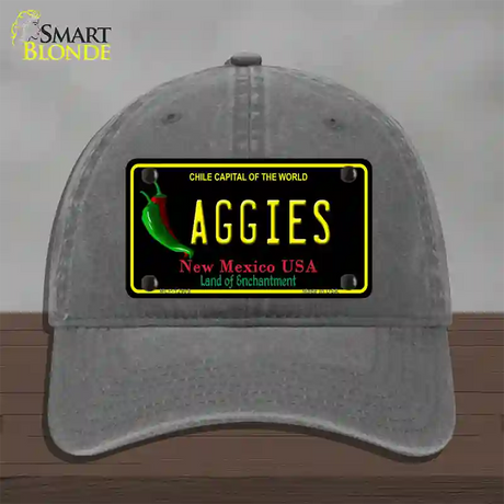 Aggies Novelty License Plate Hat Unconstructed Cotton / Charcoal