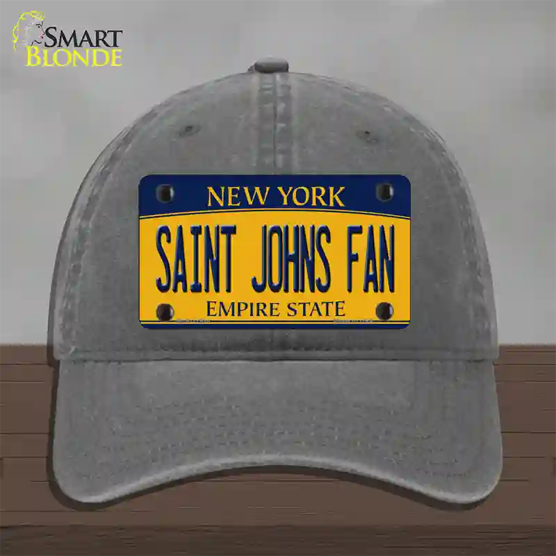 Saint Johns Fan Novelty License Plate Hat Unconstructed Cotton / Charcoal