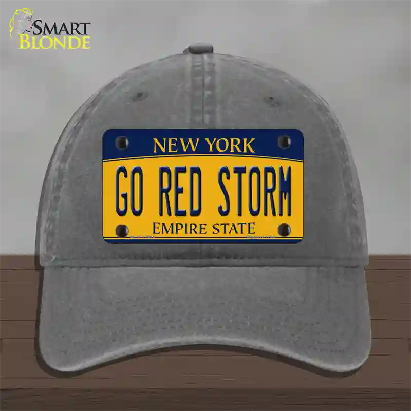 Go Red Storm Novelty License Plate Hat Unconstructed Cotton / Charcoal