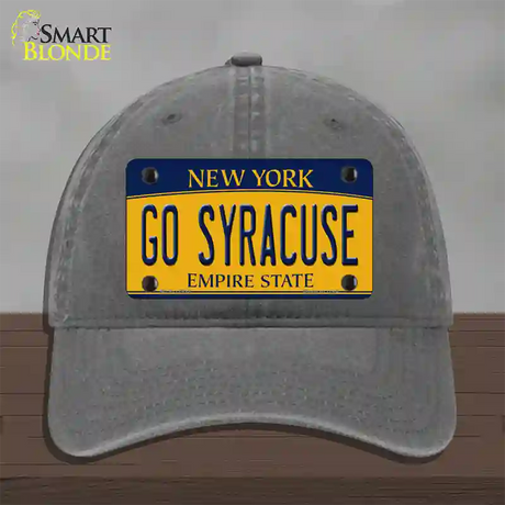 Go Syracuse Novelty License Plate Hat Unconstructed Cotton / Charcoal