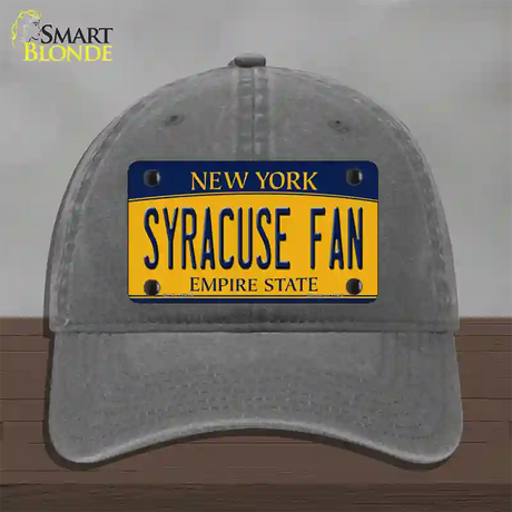 Syracuse Fan Novelty License Plate Hat Unconstructed Cotton / Charcoal