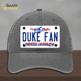 Duke Fan Novelty License Plate Hat Unconstructed Cotton / Charcoal