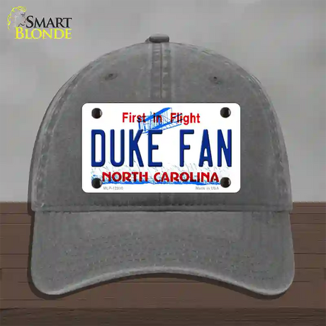 Duke Fan Novelty License Plate Hat Unconstructed Cotton / Charcoal