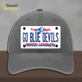 Go Blue Devils Novelty License Plate Hat Unconstructed Cotton / Charcoal