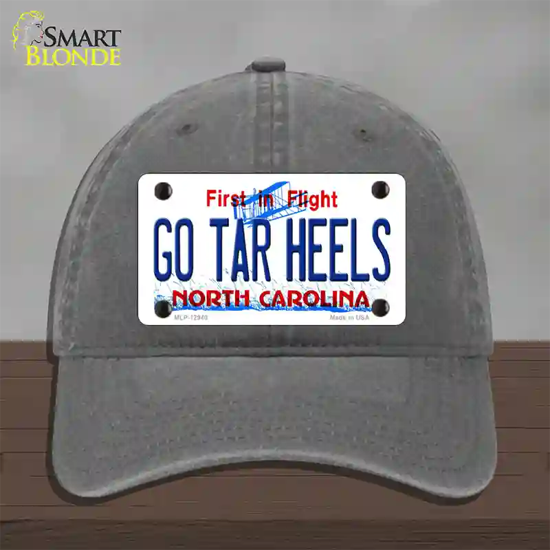 Go Tar Heels Novelty License Plate Hat Unconstructed Cotton / Charcoal