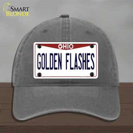 Golden Flashes Novelty License Plate Hat Unconstructed Cotton / Charcoal