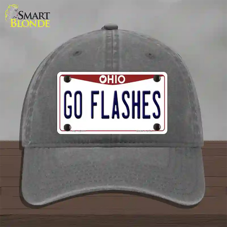 Go Flashes Novelty License Plate Hat Unconstructed Cotton / Charcoal