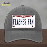 Flashes Fan Novelty License Plate Hat Unconstructed Cotton / Charcoal