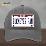 Buckeyes Fan Novelty License Plate Hat Unconstructed Cotton / Charcoal