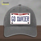 Go Xavier Novelty License Plate Hat Unconstructed Cotton / Charcoal