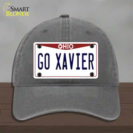 Go Xavier Novelty License Plate Hat Unconstructed Cotton / Charcoal