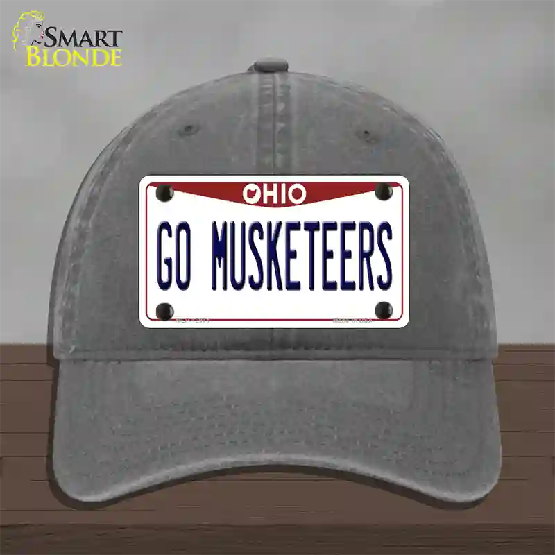 Go Musketeers Novelty License Plate Hat Unconstructed Cotton / Charcoal