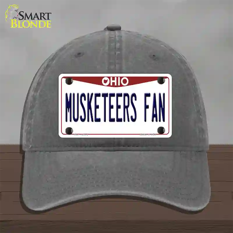 Musketeers Fan Novelty License Plate Hat Unconstructed Cotton / Charcoal